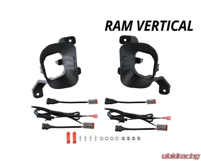 Diode Dynamics SS3 Ram Verticalical Fog Light Mounting Kit - DD6670P