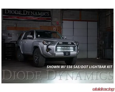 Diode Dynamics SS30 Single Stealth Light Bar Kit White Combo Toyota 4Runner 2014-2019 - DD6760