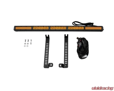 Diode Dynamics SS30 Single Stealth Light Bar Kit Amber Combo Toyota 4Runner 2014-2019 - DD6761