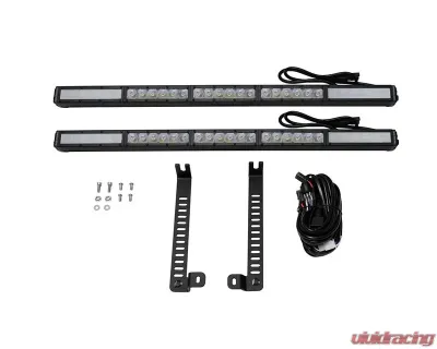 Diode Dynamics SS30 Dual Stealth Light Bar Kit White Combo Toyota 4Runner 2014-2019 - DD6764