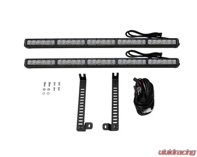 Diode Dynamics SS30 Dual Stealth Light Bar Kit White Driving Toyota 4Runner 2014-2019 - DD6766