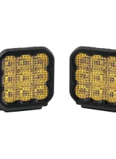 Diode Dynamics SS5 LED Pod Sport Yellow Flood (PAIR)                                     - DD6773P - Image 8