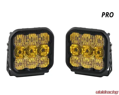 Diode Dynamics SS5 LED Pod Pro Yellow Flood (PAIR) - DD6779P