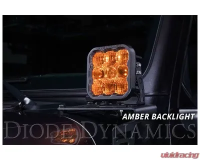 Diode Dynamics SS5 LED Pod Pro Yellow Flood (PAIR) - DD6779P