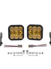 Diode Dynamics SS5 LED Pod Pro Yellow Flood (PAIR)                                     - DD6779P - Image 7