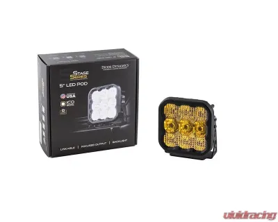 Diode Dynamics SS5 LED Pod Pro Yellow Combo (SINGLE) - DD6778S