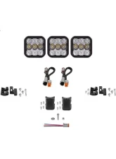Diode Dynamics SS5 Pro Universal CrossLink 3-Pod Light Bar White Combo                                     - DD7238 - Image 8