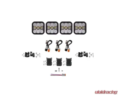 Diode Dynamics SS5 Sport Universal CrossLink 4-Pod Light Bar White Combo - DD6794