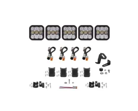 Diode Dynamics SS5 Sport Universal CrossLink 5-Pod Light Bar White Combo