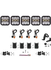 Diode Dynamics SS5 Sport Universal CrossLink 5-Pod Light Bar White Combo                                     - DD6796 - Image 6