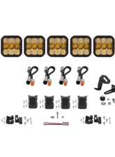 Diode Dynamics SS5 Sport Universal CrossLink 5-Pod Light Bar Yellow Combo                                     - DD6797 - Image 6