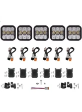 Diode Dynamics SS5 Sport Universal CrossLink 7-Pod Light Bar Yellow Driving                                     - DD7213 - Image 6