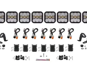 Diode Dynamics SS5 Sport Universal CrossLink 8-Pod Light Bar White Combo