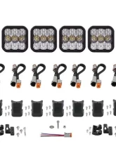 Diode Dynamics SS5 Sport Universal CrossLink 8-Pod Light Bar White Combo                                     - DD6802 - Image 7