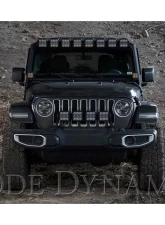 Diode Dynamics SS5 Pro CrossLink Windshield White Combo Light Bar Kit Jeep Wrangler 2018-2022                                     - DD7262 - Image 4