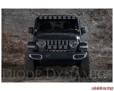 Diode Dynamics SS5 Pro CrossLink Windshield White Combo Light Bar Kit Jeep Wrangler 2018-2022 - DD7262