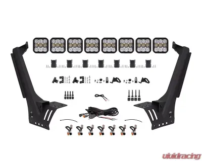 Diode Dynamics SS5 Sport CrossLink Windshield White Combo Light Bar Kit Jeep Wrangler 2018-2022 - DD6821