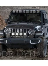 Diode Dynamics SS5 4-Pod CrossLink Grille Light Bar Kit Pro White Combo Jeep Wrangler 2018-2022                                     - DD7268 - Image 4