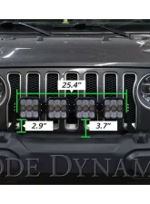 Diode Dynamics SS5 4-Pod CrossLink Grille Light Bar Kit Pro White Combo Jeep Wrangler 2018-2022                                     - DD7268 - Image 5