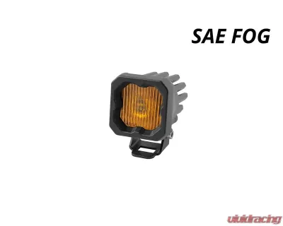 Diode Dynamics Stage Series C1 LED Pod Yellow SAE/DOT Fog Standard ABL (ONE) - DD6848S