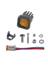 Diode Dynamics Stage Series C1 LED Pod Yellow SAE/DOT Fog Standard ABL (ONE)                                     - DD6848S - Image 4