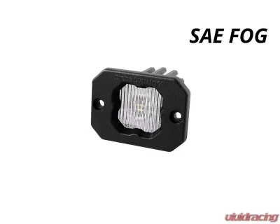Diode Dynamics Stage Series C1 LED Pod White SAE/DOT Fog Flush ABL (ONE) - DD6850S
