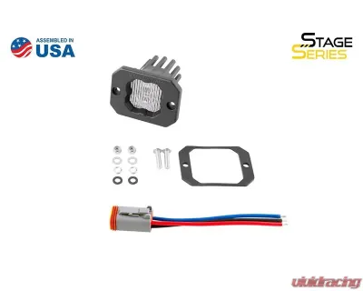 Diode Dynamics Stage Series C1 LED Pod White SAE/DOT Fog Flush ABL (ONE) - DD6850S