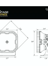 Diode Dynamics SS3 Sport ABL White Spot Standard (PAIR)                                     - DD6861P - Image 11