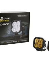 Diode Dynamics SS3 Sport ABL Yellow Flood Standard (PAIR)                                     - DD6870P - Image 4