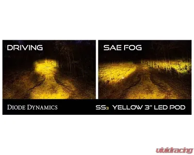 Diode Dynamics SS3 Sport ABL Yellow Flood Standard (PAIR) - DD6870P