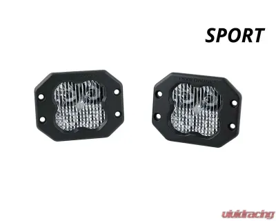 Diode Dynamics SS3 Sport ABL White Flood Flush (PAIR) - DD6916P
