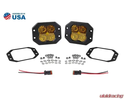 Diode Dynamics SS3 Pro ABL Yellow Driving Flush (PAIR) - DD6939P