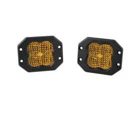 Diode Dynamics SS3 Sport ABL Yellow Flood Flush (PAIR)