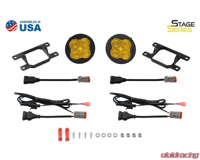 Diode Dynamics SS3 Sport Type A Kit ABL Yellow SAE Fog Acura | Ford | Fiat | Honda | Nissan | Scion | Subaru 2004-2022 - DD6981
