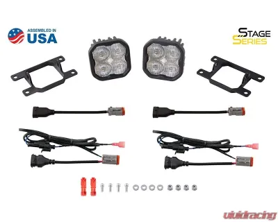 Diode Dynamics SS3 Max Type AS Kit ABL Yellow SAE Fog Ford | Ram | Subaru 2009-2022 - DD6994
