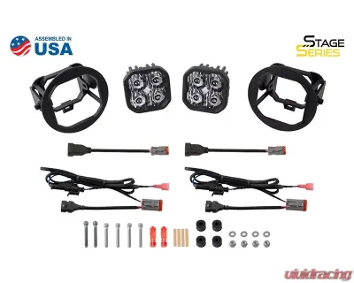 Diode Dynamics SS3 Max Type FT Kit ABL White SAE Fog Dodge | Ford | Toyota 1996-2014 - DD7025