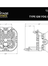 Diode Dynamics SS3 Max Type GM Kit ABL Yellow SAE Fog Chevrolet | Ford |GMC | Pontiac 2007-2021                                     - DD7034 - Image 13