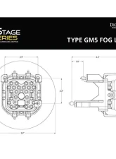 Diode Dynamics SS3 Max Type GM-5 Kit ABL Yellow SAE Fog                                     - DD7042 - Image 10