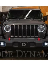 Diode Dynamics SS3 Max Type MS Kit ABL Yellow SAE Fog Jeep Wrangler | Gladiator 2018-2021                                     - DD7066 - Image 4
