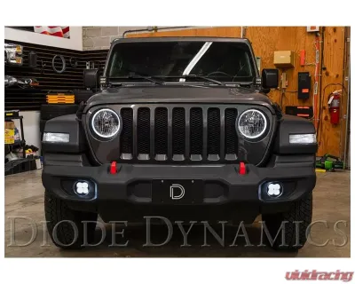 Diode Dynamics SS3 Max Type MS Kit ABL Yellow SAE Fog Jeep Wrangler | Gladiator 2018-2021 - DD7066