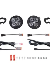 Diode Dynamics SS3 Max Type MS Kit ABL Yellow SAE Fog Jeep Wrangler | Gladiator 2018-2021                                     - DD7066 - Image 9