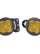Diode Dynamics SS3 Max Type MS Kit ABL Yellow SAE Fog Jeep Wrangler | Gladiator 2018-2021                                     - DD7066 - Image 10