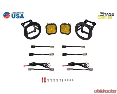 Diode Dynamics SS3 Max Type OB Kit ABL Yellow SAE Fog - DD7074
