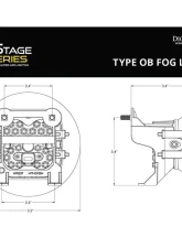 Diode Dynamics SS3 Max Type OB Kit ABL Yellow SAE Fog                                     - DD7074 - Image 10