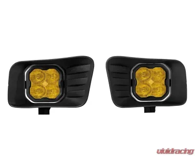 Diode Dynamics SS3 Sport Type Ram Horizontal Kit ABL Yellow SAE Fog Dodge | Ram 2009-2018 - DD7077