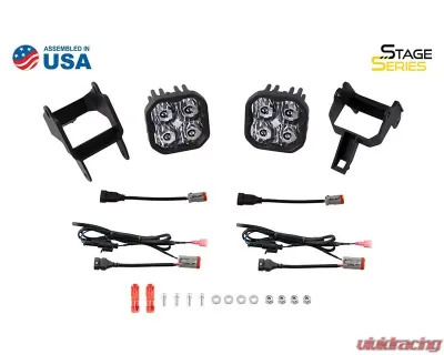 Diode Dynamics SS3 Max Type SDX Kit ABL White SAE Fog Ford F250 | F350 | Excursion | Ranger 1999-2010 - DD7107
