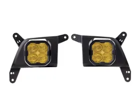Diode Dynamics SS3 Max Type SV2 Kit ABL Yellow SAE Fog Chevrolet Silverado 1500 | 2500 | 3500 2019-2021