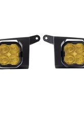 Diode Dynamics SS3 Max Type SV2 Kit ABL Yellow SAE Fog Chevrolet Silverado 1500 | 2500 | 3500 2019-2021                                     - DD7128 - Image 9