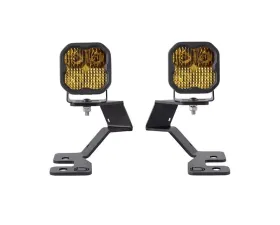 Diode Dynamics SS3 LED Ditch Light Kit Pro Yellow Combo Ford Bronco Sport 2021-2025