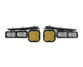 Diode Dynamics Stage Series Fog Pocket Kit Yellow Max Ford Bronco 2021-2022